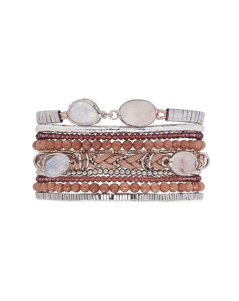 Bracelet manchette Ondee argenté