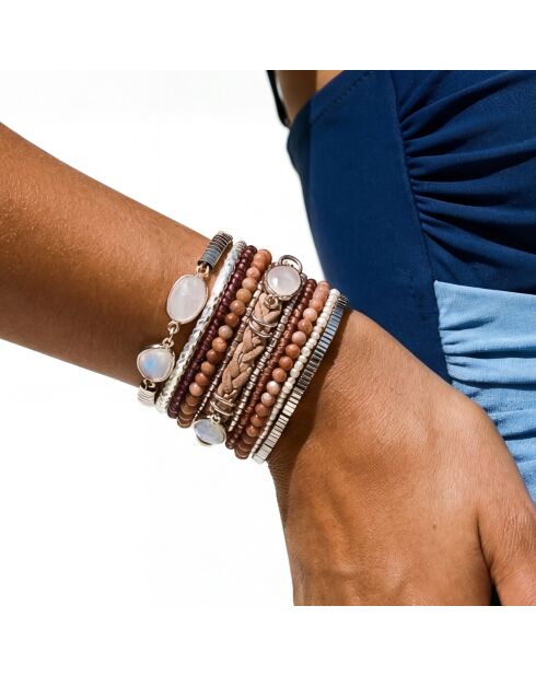 Bracelet manchette Ondee argenté