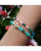 Bracelet multiliens Tweeks turquoise