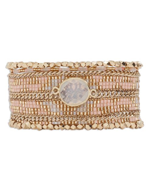 Bracelet manchette Eternity blanc