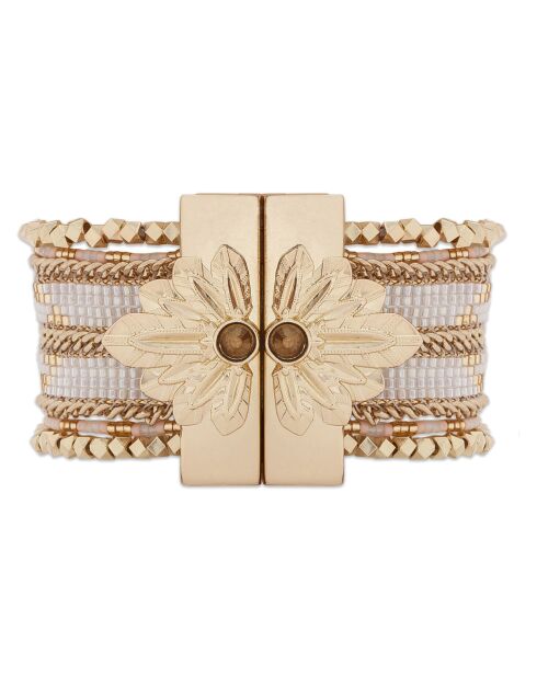 Bracelet manchette Eternity blanc