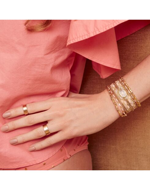 Bracelet manchette Eternity blanc