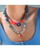 Collier Claude bleu