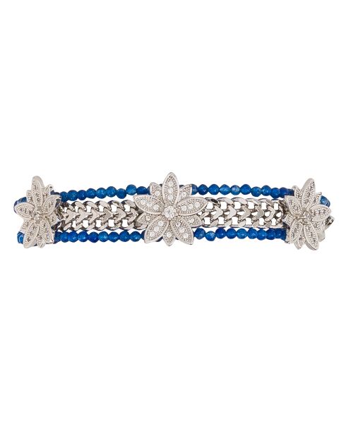 Bracelet manchette Gabyblue argenté