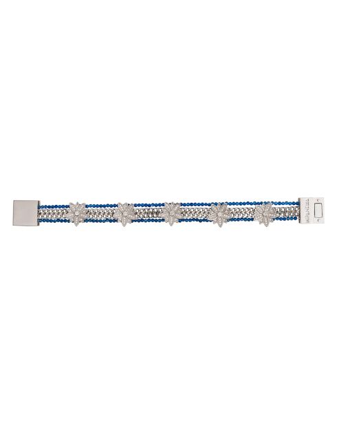 Bracelet manchette Gabyblue argenté