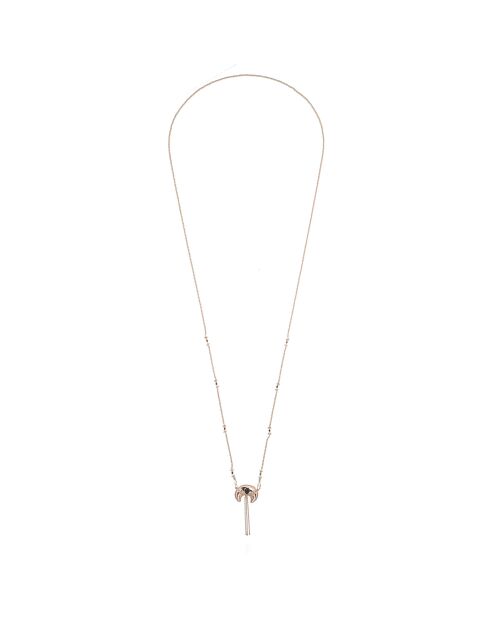 Collier sautoir chaîne avec pendentif lune Veyla noir