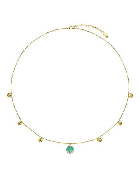 Collier peace & love Serenity turquoise