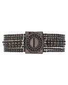Bracelet manchette Flackes noir