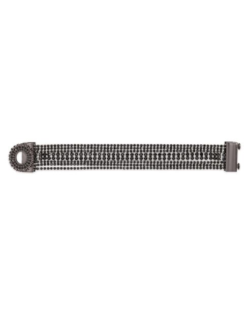 Bracelet manchette Flackes noir
