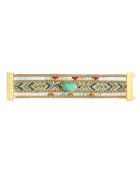 Bracelet manchette Jayatwin turquoise