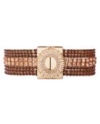 Bracelet manchette Flackes rose