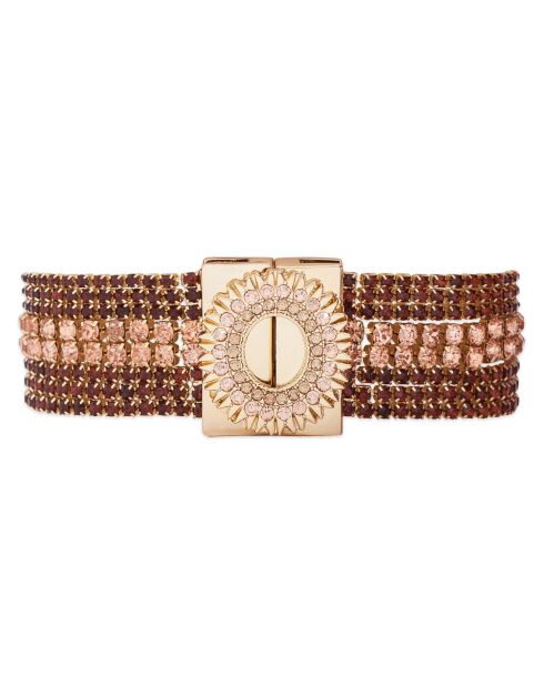 Bracelet manchette Flackes rose