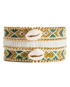 Bracelet manchette Miatwin vert