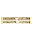 Bracelet manchette Miatwin vert