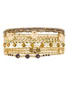 Bracelet manchette Salambo doré