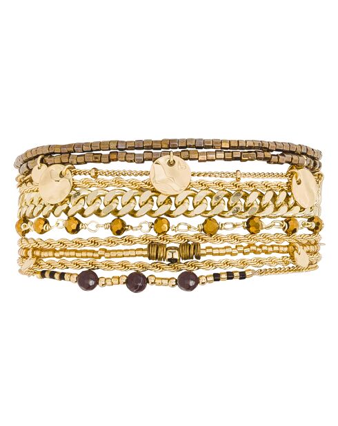 Bracelet manchette Salambo doré