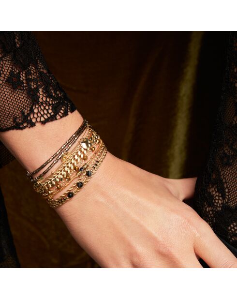 Bracelet manchette Salambo doré
