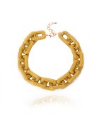 Collier maillons xxl Rhymes jaune