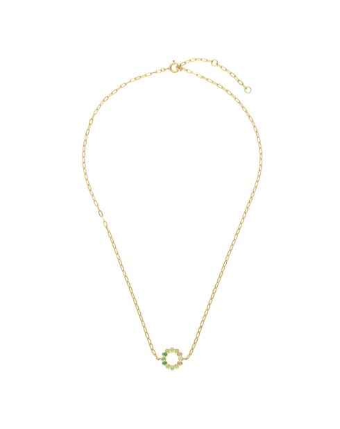 Collier pendentif Jared vert