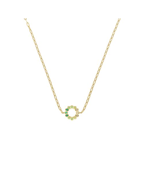 Collier pendentif Jared vert