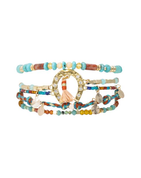Bracelet manchette Gitano turquoise