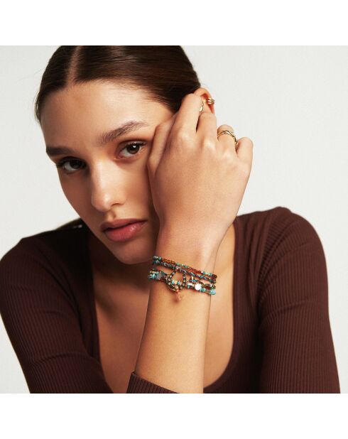 Bracelet manchette Gitano turquoise