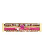 Bracelet manchette Cerise rose