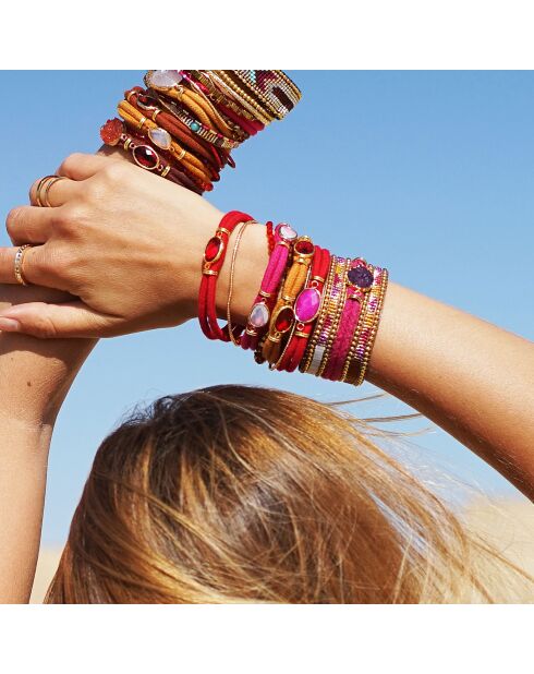 Bracelet manchette Spicy rose