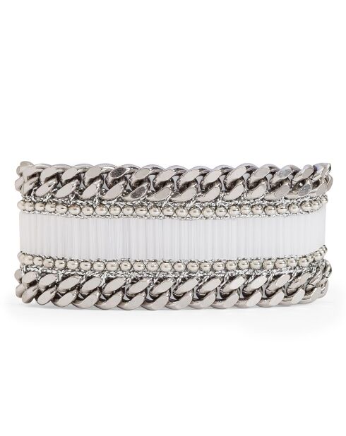 Bracelet manchette Holly argenté