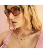 Collier peace & love Serenity rose