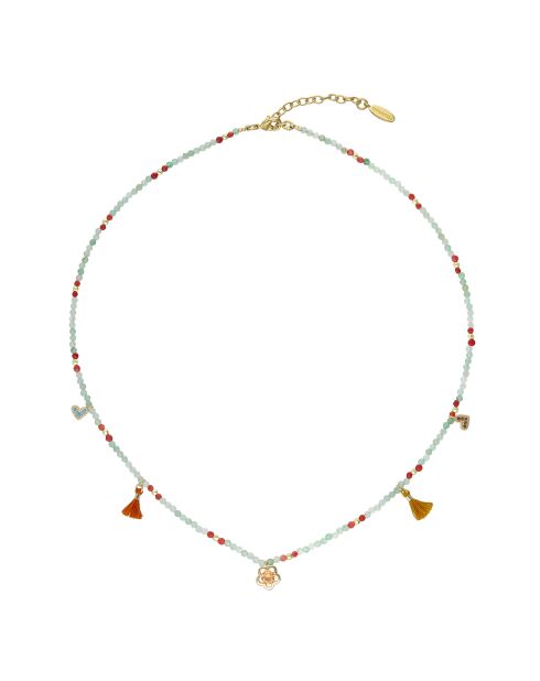 Collier fin Yoyo jade