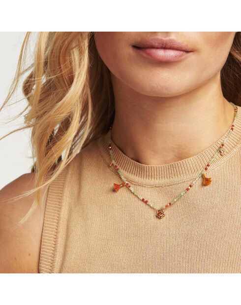 Collier fin Yoyo jade