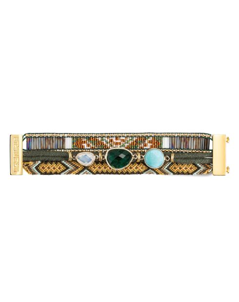 Bracelet manchette Nashville vert