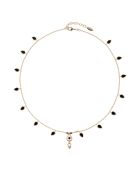Collier chaîne avec pampilles Brandi noir