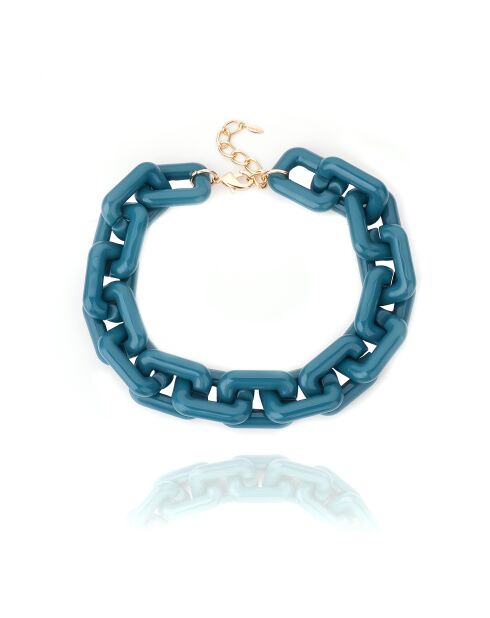 Collier maillons xxl Rhymes bleu