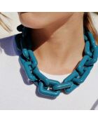 Collier maillons xxl Rhymes bleu
