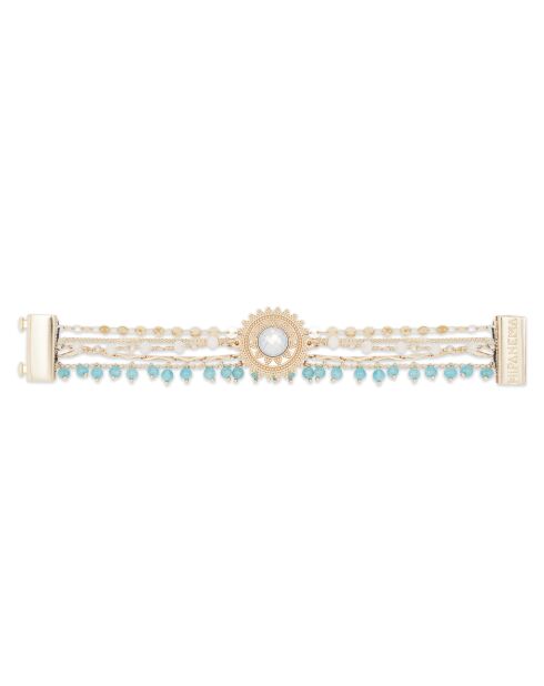 Bracelet manchette Magic turquoise
