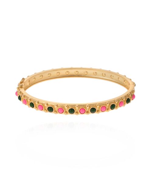 Bracelet jonc Ispa emeraude