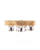 Bracelet jonc avec perles Swenn bleu