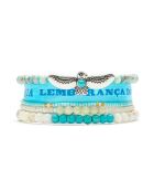 Bracelet manchette Minibird turquoise