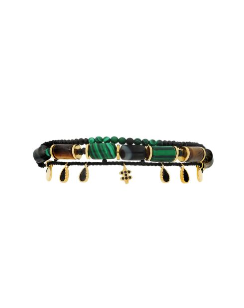 Bracelet manchette Brigand noir