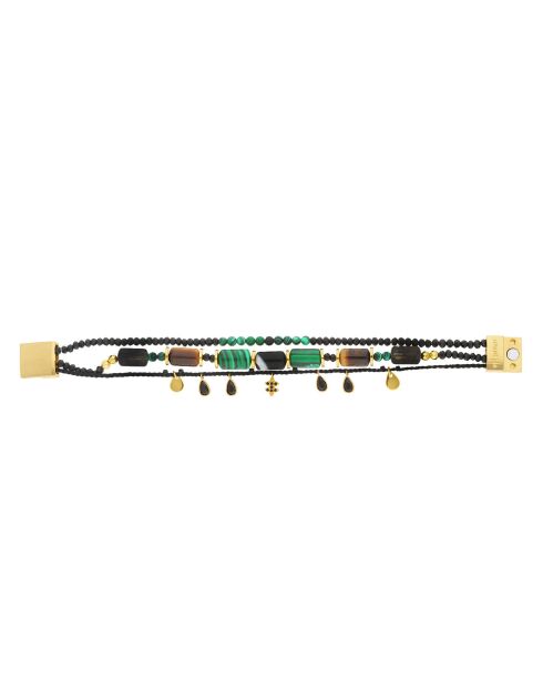 Bracelet manchette Brigand noir