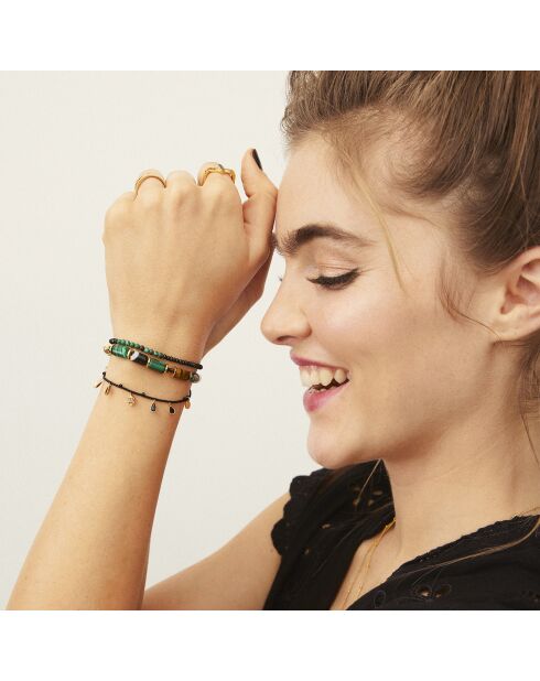 Bracelet manchette Brigand noir