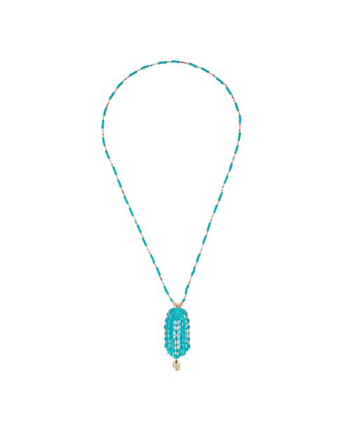 Collier pendentif perles Merange turquoise
