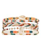 Bracelet manchette Cubanita blanc