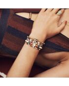 Bracelet manchette Cubanita blanc