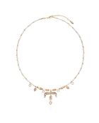 Collier de perles avec pendentif aigle Gallica blanc