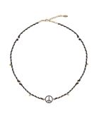 Collier Peace & Love Bonzey noir