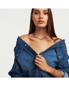 Collier Peace & Love Bonzey noir