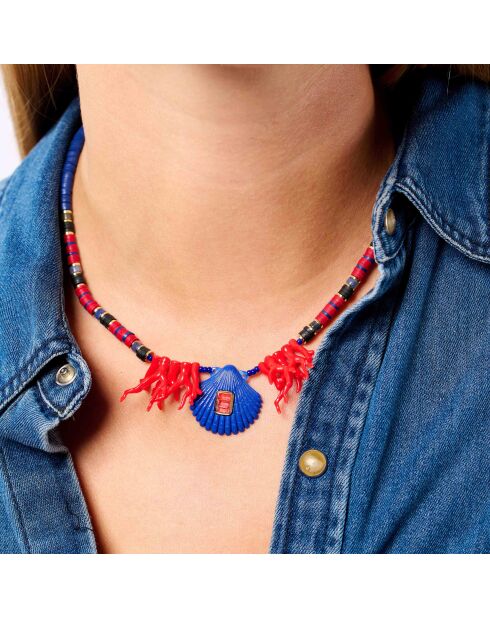 Collier Dorie indigo